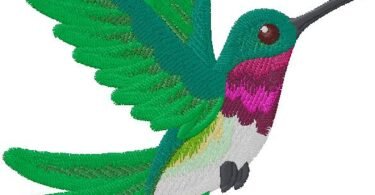 Elegant Exotic Bloom Embroidery Design