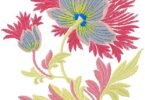Elegant Exotic Bloom Embroidery Design